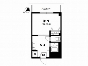 ラポール中島　４０２　間取り