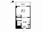 ラポール中島 303 間取図